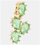 Oscar de la Renta Cactus crystal-embellished drop earrings