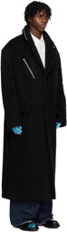 Acne Studios Black Brushed Coat