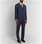 Kiton - Slim-Fit Puppytooth Cashmere Suit Trousers - Blue