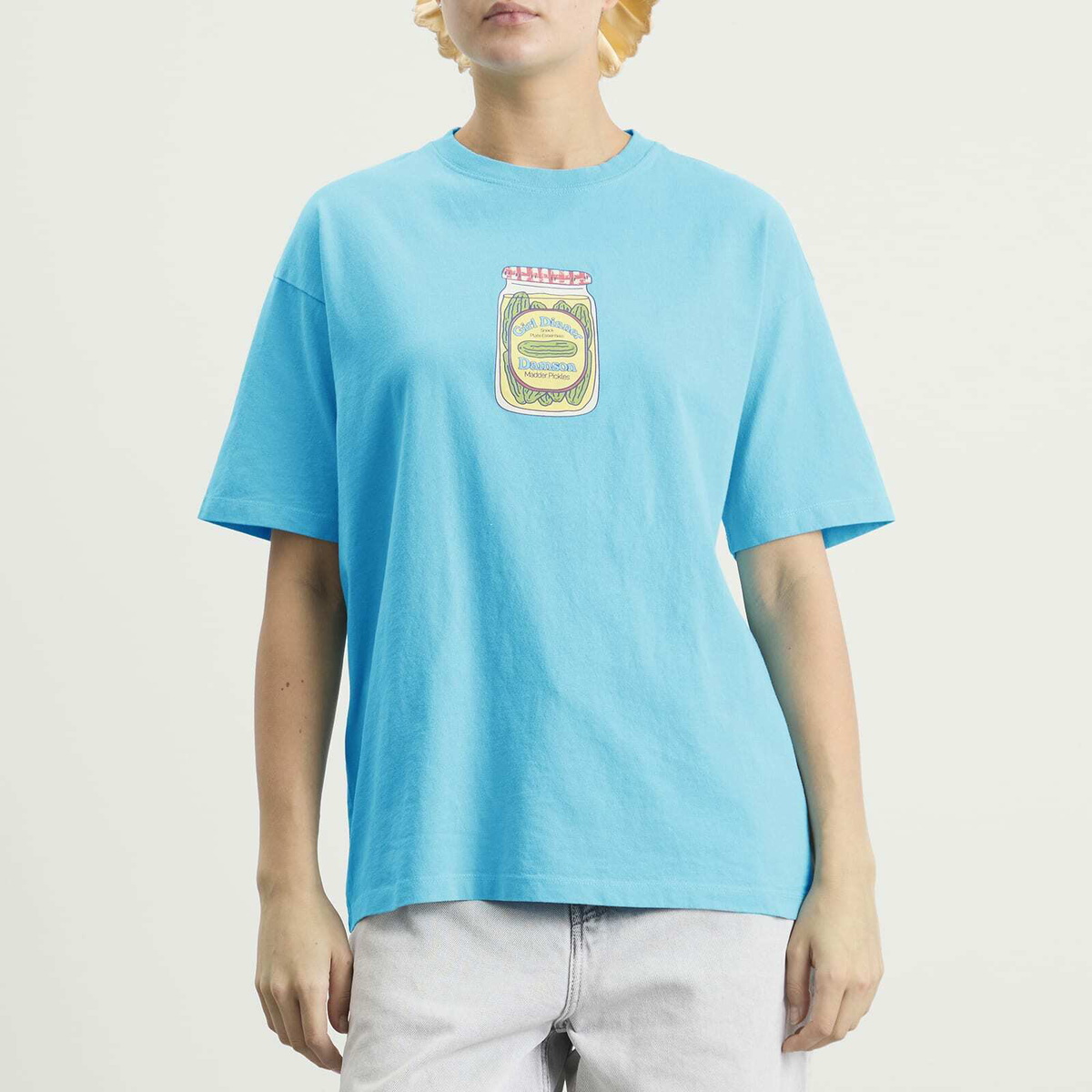 Damson Madder Women's Snack Plate Graphic T-Shirt in Blue