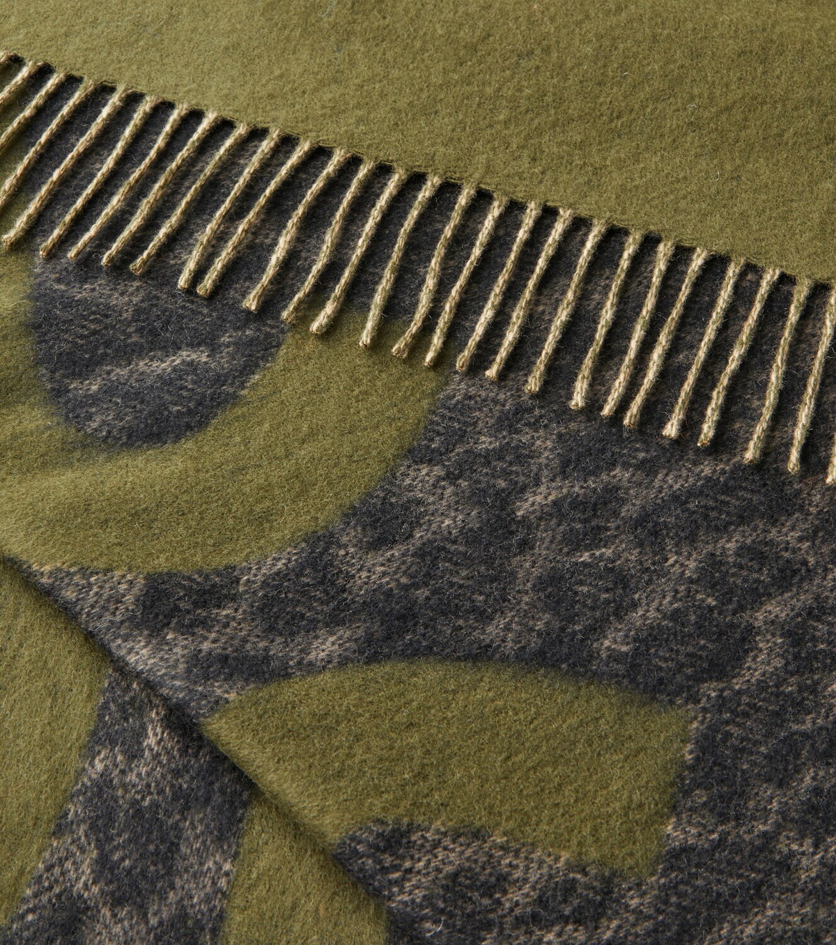 Loewe Anagram fringed wool and cashmere blanket