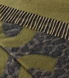 Loewe Anagram fringed wool and cashmere blanket