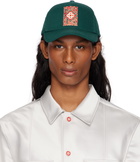 Casablanca Green Gothic Logo Cap