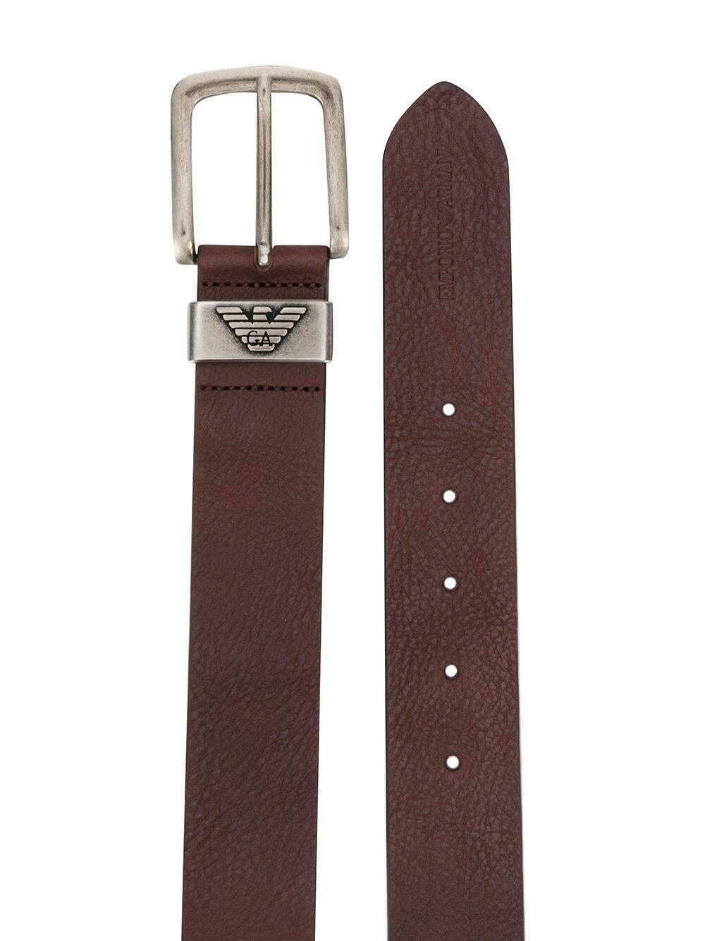 EMPORIO ARMANI ブラウン レザーベルト 80/32 EMPORIO ARMANI - Leather Belt Emporio Armani