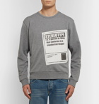 Maison Margiela - Appliquéd Loopback Cotton-Jersey Sweatshirt - Men - Gray