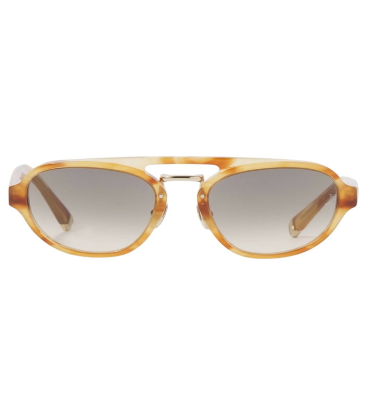 Photo: Brunello Cucinelli Tortoiseshell-effect browline sunglasses