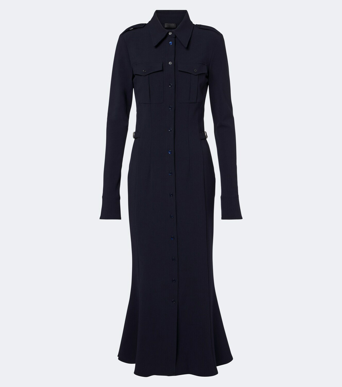 Mugler Wool-blend shirt dress