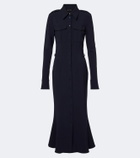Mugler Wool-blend shirt dress