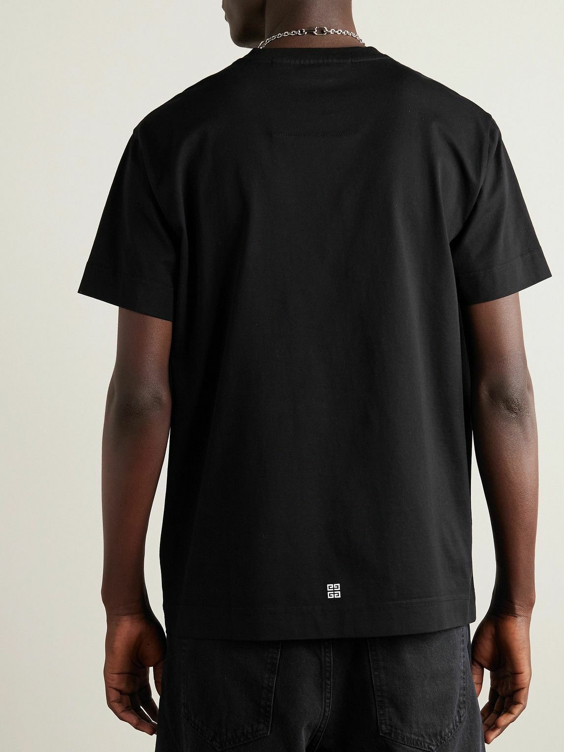 Givenchy - 4G Logo-Print Cotton-Jersey T-Shirt - Black Givenchy