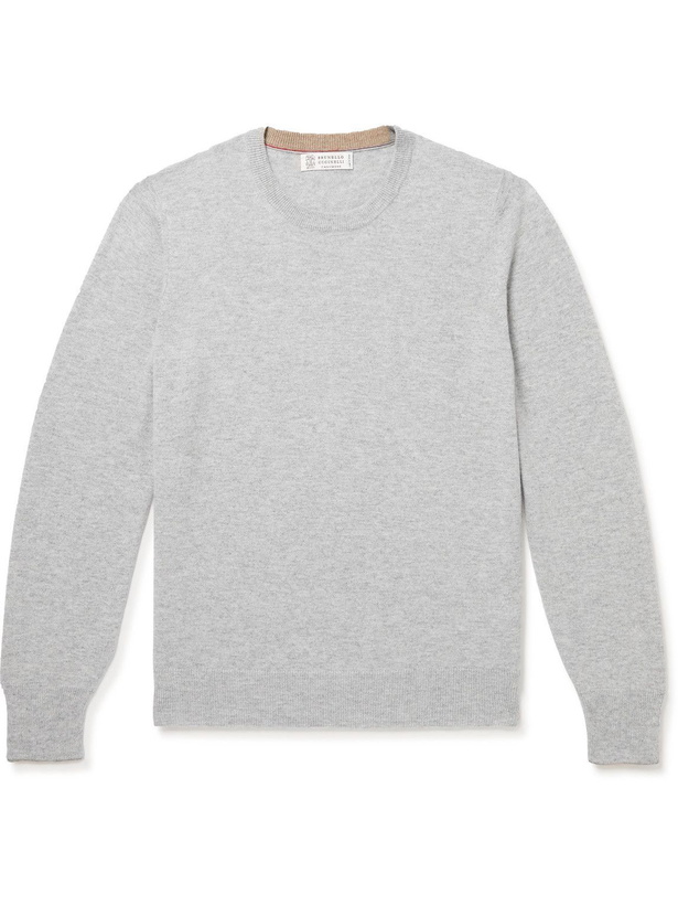 Photo: Brunello Cucinelli - Cashmere Sweater - Gray