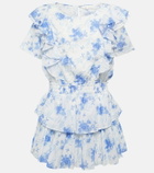 LoveShackFancy Natasha floral cotton minidress