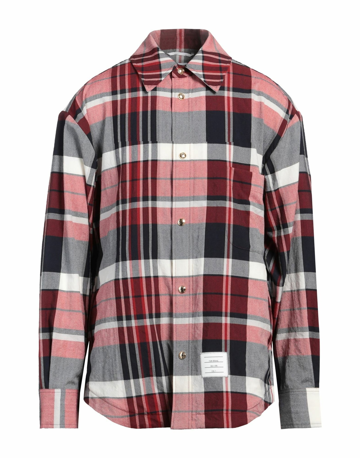 Thom Browne Mens Shirt Burgundy