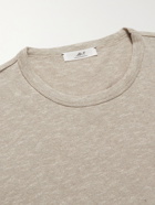MR P. - Mélange Cotton and Linen-Blend T-Shirt - Neutrals