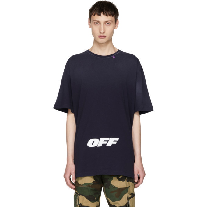 Photo: Off-White Blue Wing Off Logo T-Shirt