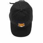 Maison Kitsuné Men's Large Fox Head Embroidery 6P Cap in Black
