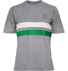 Iffley Road - Cambrian Striped Drirelease Piqué T-Shirt - Gray