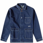 Magenta Men's Atelier Jacket in Blue Denim