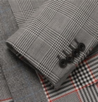 Alexander McQueen - Slim-Fit Prince of Wales Checked Wool and Cashmere-Blend Coat - Men - Gray