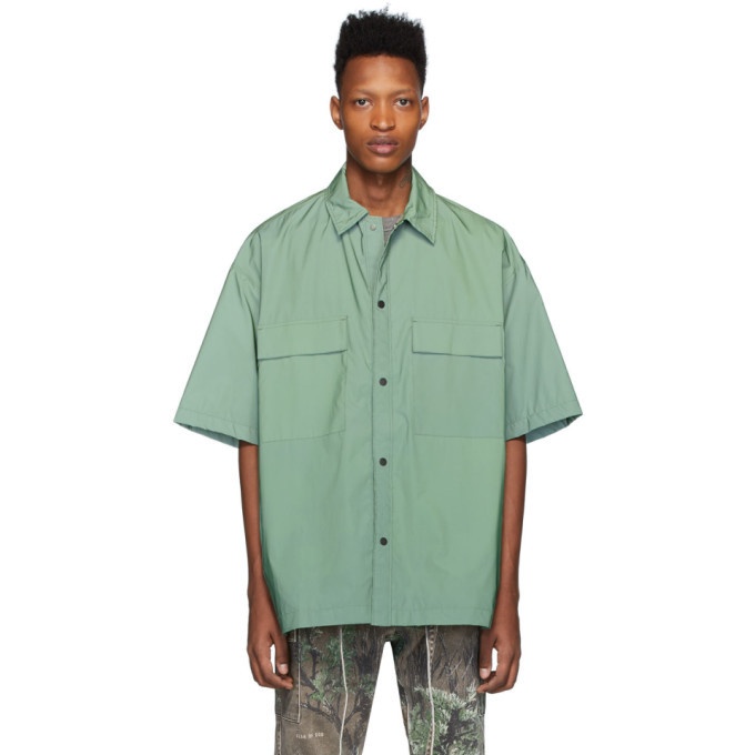 Photo: Fear of God Green Nylon Oversized Shirt