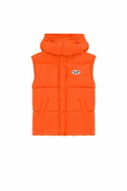 Diesel Polygiene Viral Off real down vest - Winter Jackets Mens in Orange