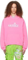 ERL Pink 'Venice' Hoodie