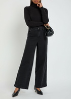 Eileen Fisher Wide-leg Jeans Black