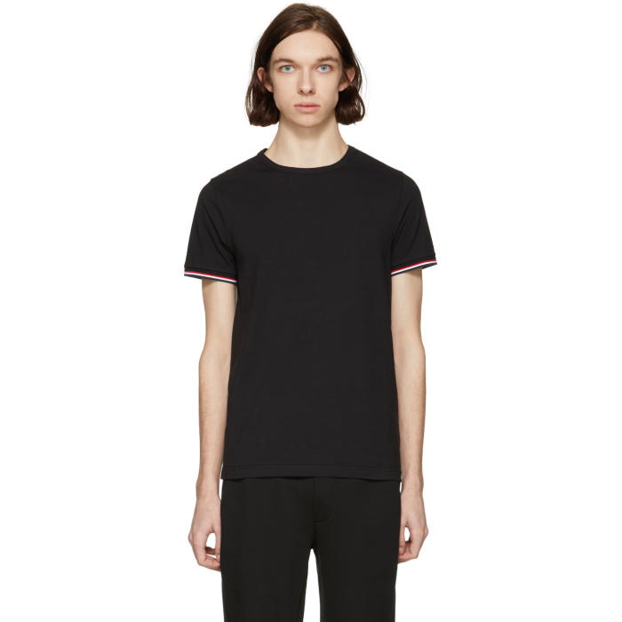 Photo: Moncler Black Flag Sleeves T-Shirt 