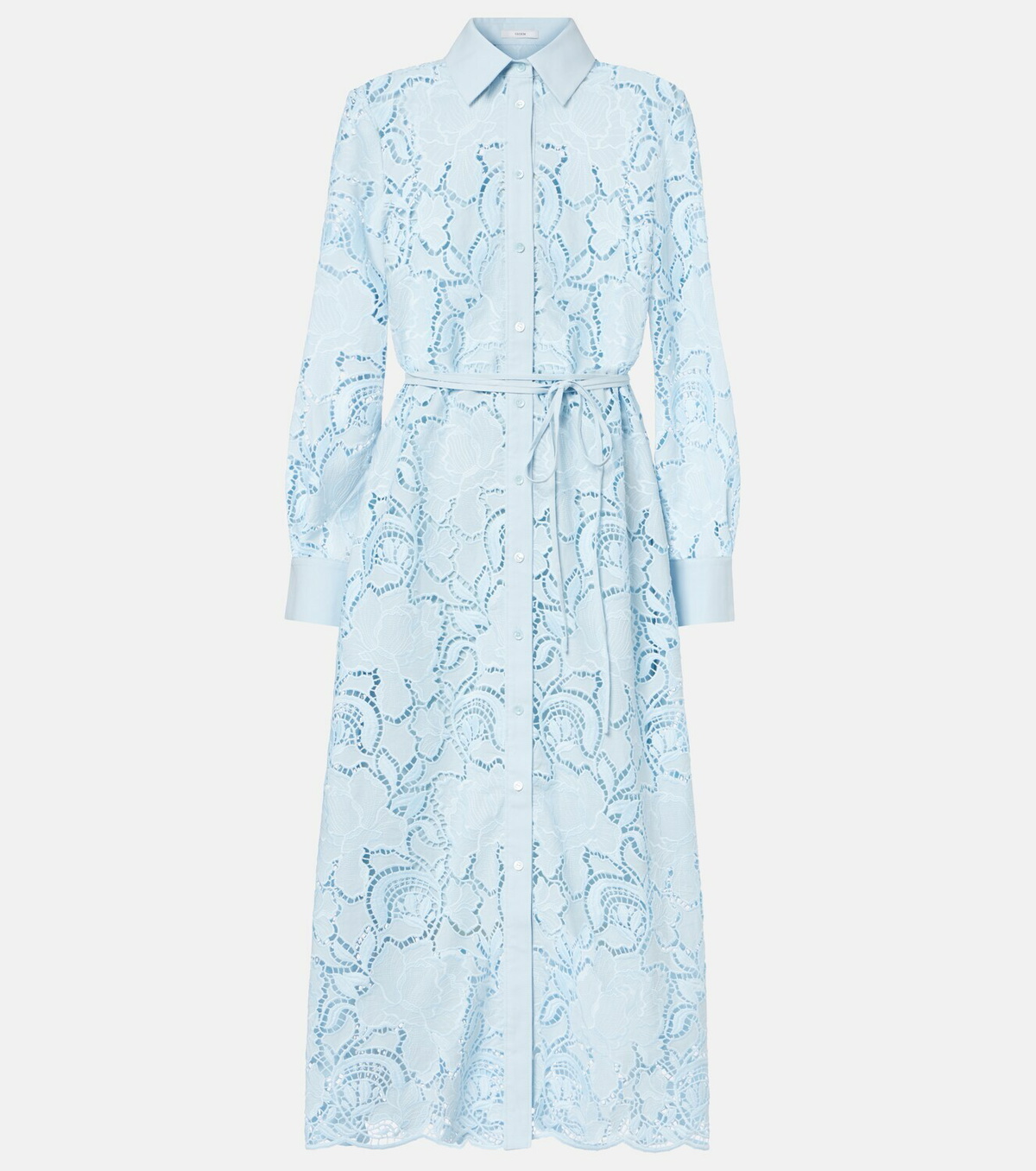 Erdem Laser-cut cotton shirt dress