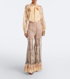 Zimmermann Valiant tie-neck lace blouse