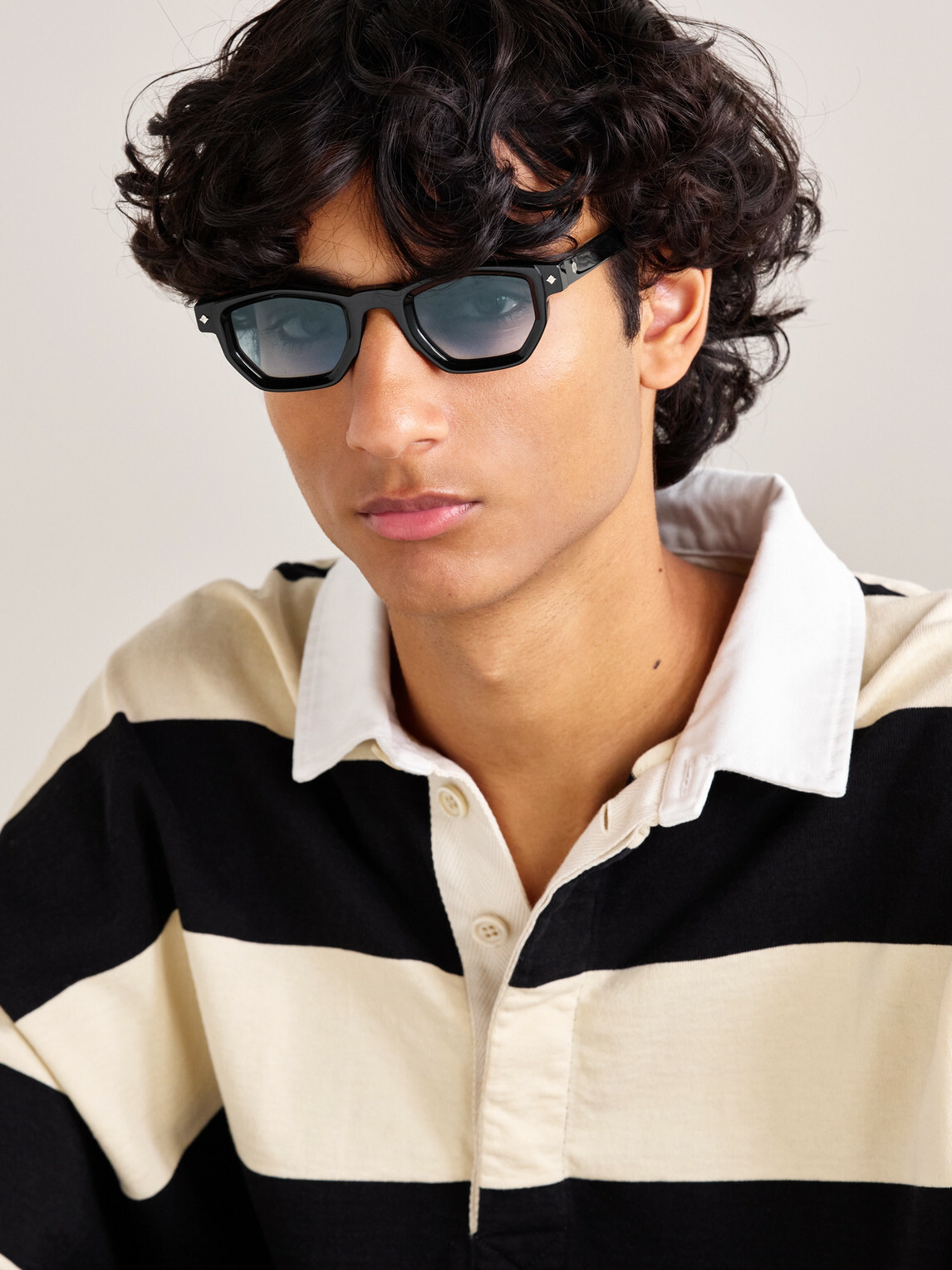 Sato - La Superba Hexagon-Frame Acetate Sunglasses