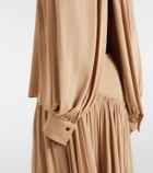 Ferragamo Cutout draped blouse