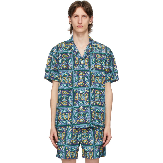 Photo: BEAMS PLUS Blue Beach Batik Print Shirt