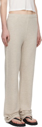 ÉTERNE Beige Straight Leg Sweatpants