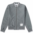 Thom Browne Men's Ripstop Bomber Jacket in Med Grey