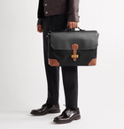 Dunhill - Nylon and Full-Grain Leather Briefcase - Black