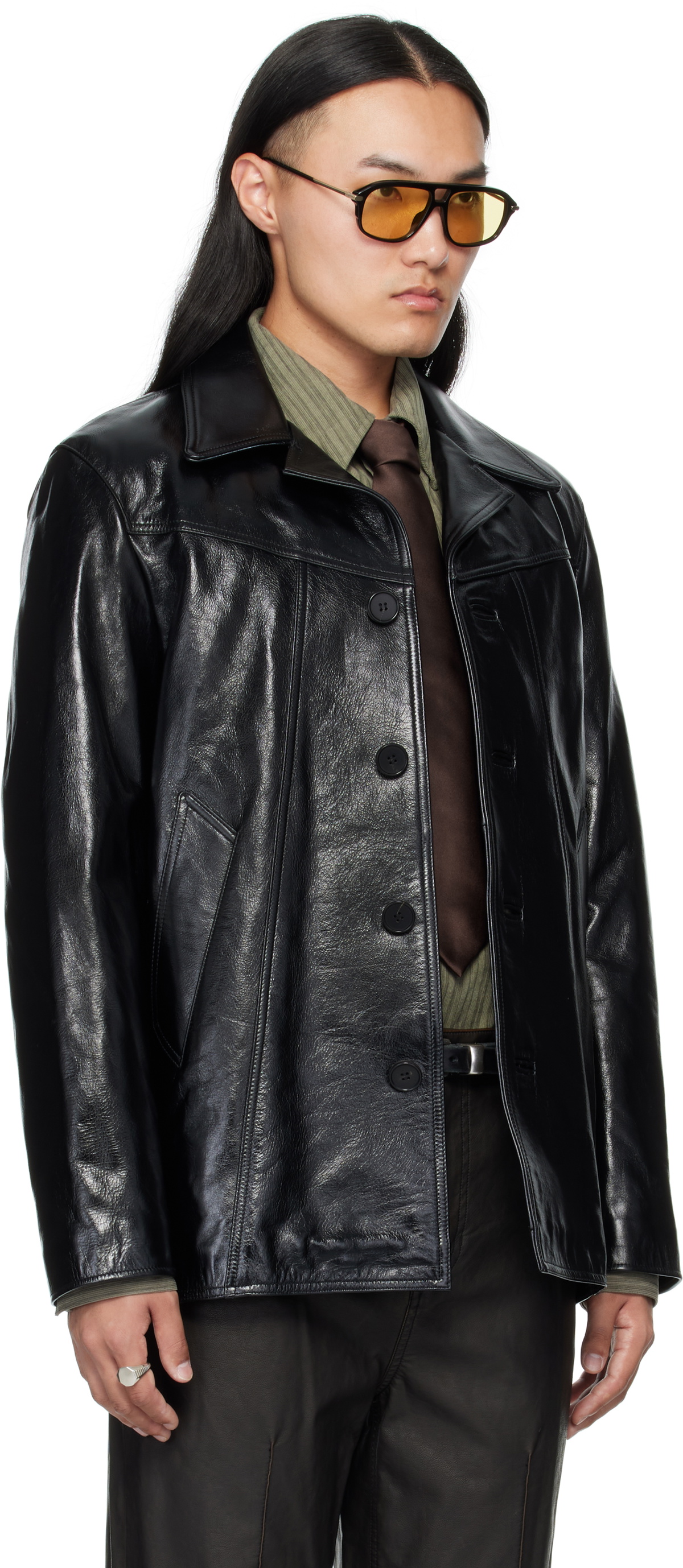 MMIC Black Boulevard Leather Jacket