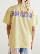 Palm Angels - Logo-Print Cotton-Jersey T-Shirt - Yellow