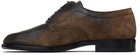Maison Margiela Brown Tabi Lace-Ups Derbys