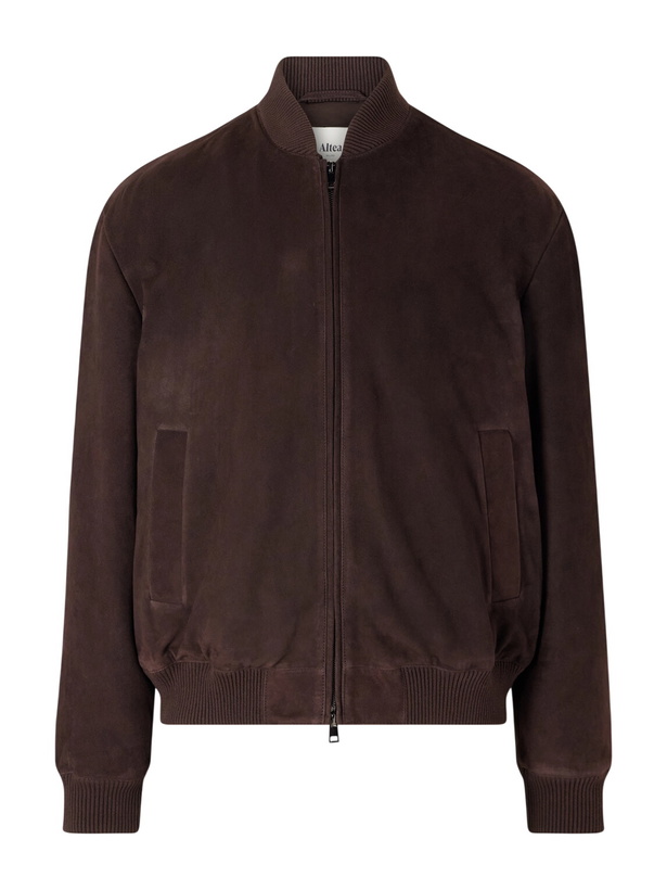 Photo: Altea - Suede Blouson Jacket - Brown