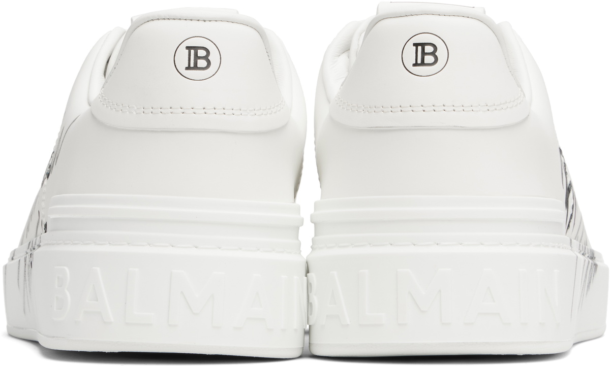 Balmain White B-Court Sneakers Balmain Balmain White B-Court Sneakers Balmain