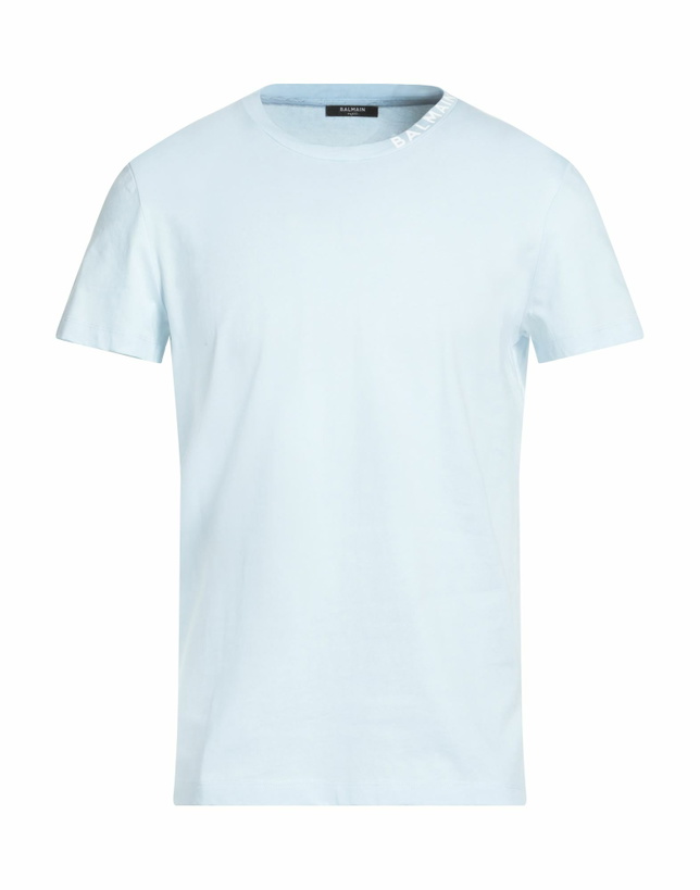 Photo: Balmain Mens T-shirt Sky in Blue