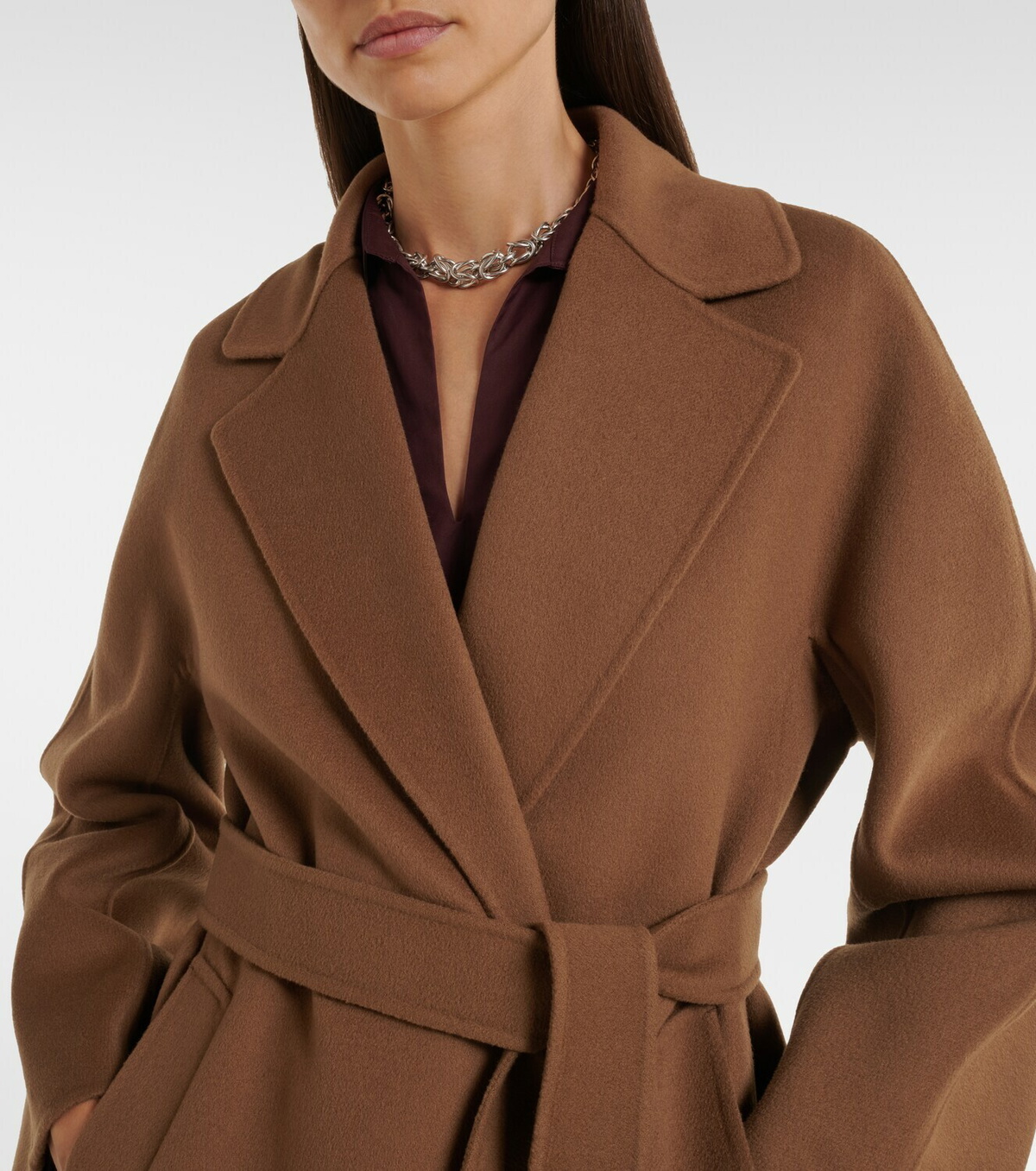 'S Max Mara Virgin wool wrap coat