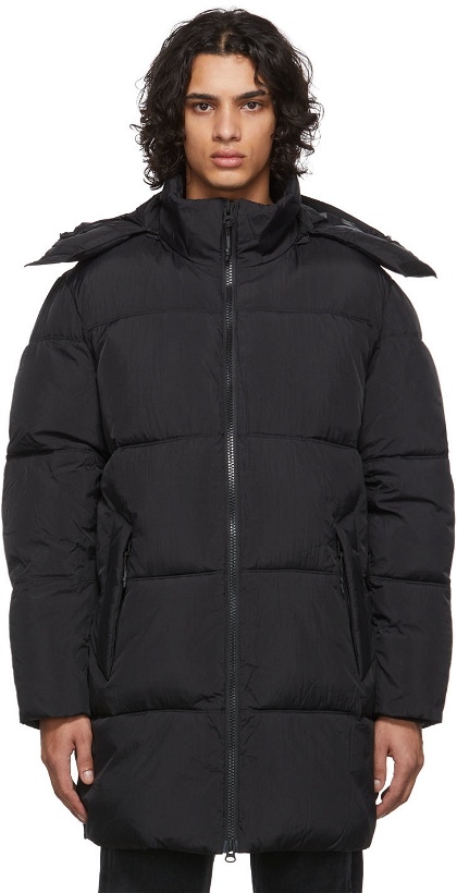 Photo: The Very Warm Black Long Hooded Puffer Jacket
