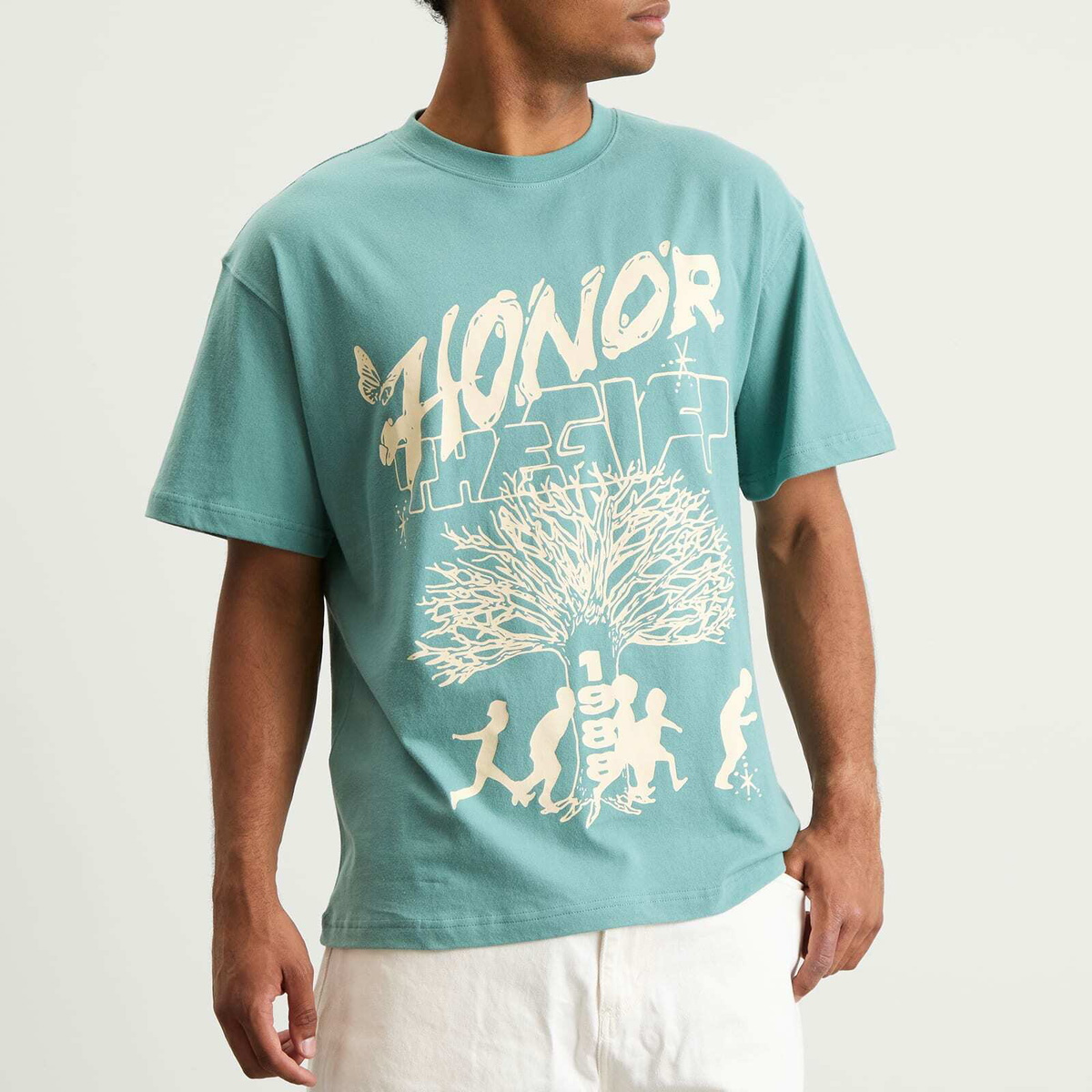 Honor the Gift Men's Family Tree T-Shirt in Green