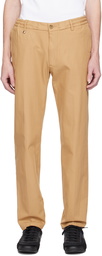 BOSS Beige Slim-Fit Trousers