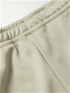 KAPITAL - Slim-Fit Flared Webbing-Trimmed Jersey Sweatpants - Neutrals