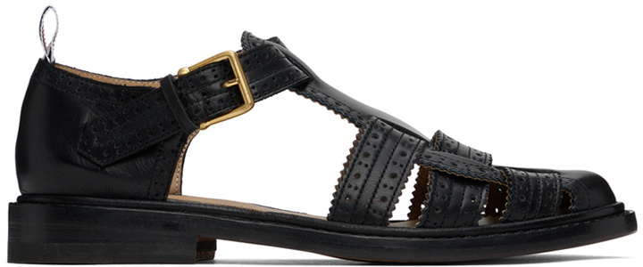 Photo: Thom Browne Black Fisherman Sandals