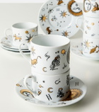 Fornasetti Astronomici set of 6 teacups and saucers