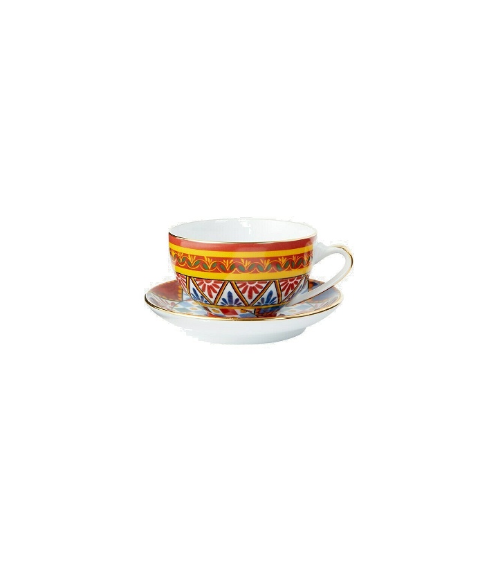 Photo: Dolce&Gabbana Casa - Carretto Siciliano tea cup and saucer set
