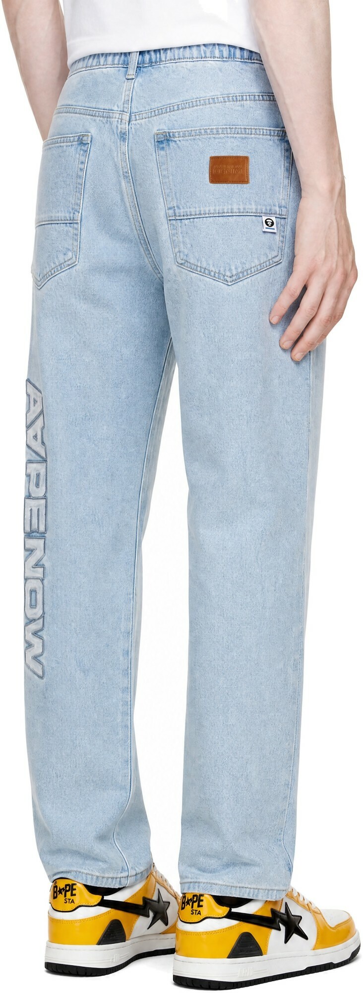 AAPE by A Bathing Ape Blue 'AAPE NOW' Jeans